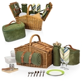 Picnic Time 'Somerset' Deluxe Picnic Basket with Blanket (Sage Green)