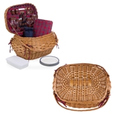 Picnic Time 'Highlander' Deluxe Handwoven-Willow Wicker Picnic Basket