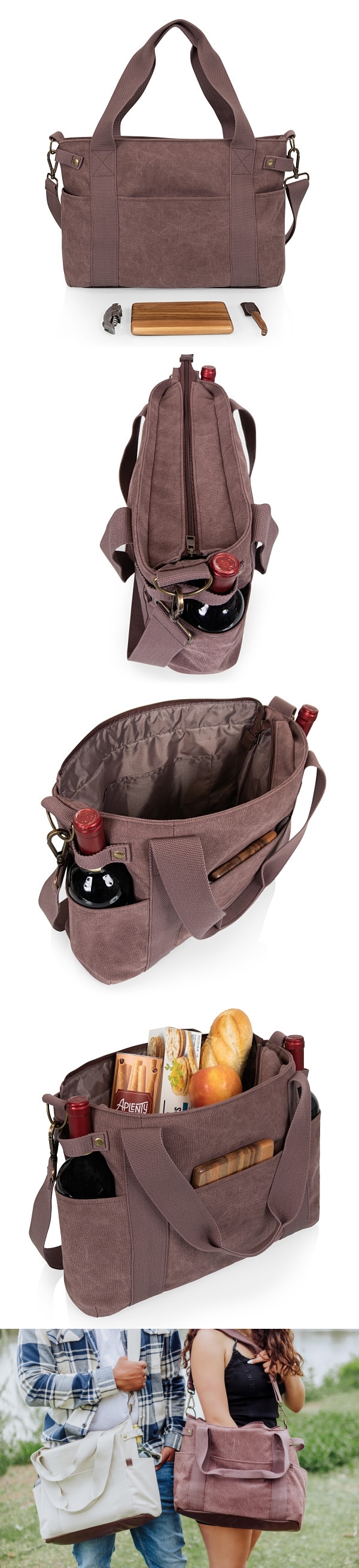 Legacy by Picnic Time "Temecula " Two-Bottle Wine and Cheese Bag