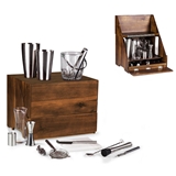 Legacy by Picnic Time "Madison" Acacia-Wood Tabletop Bar Set