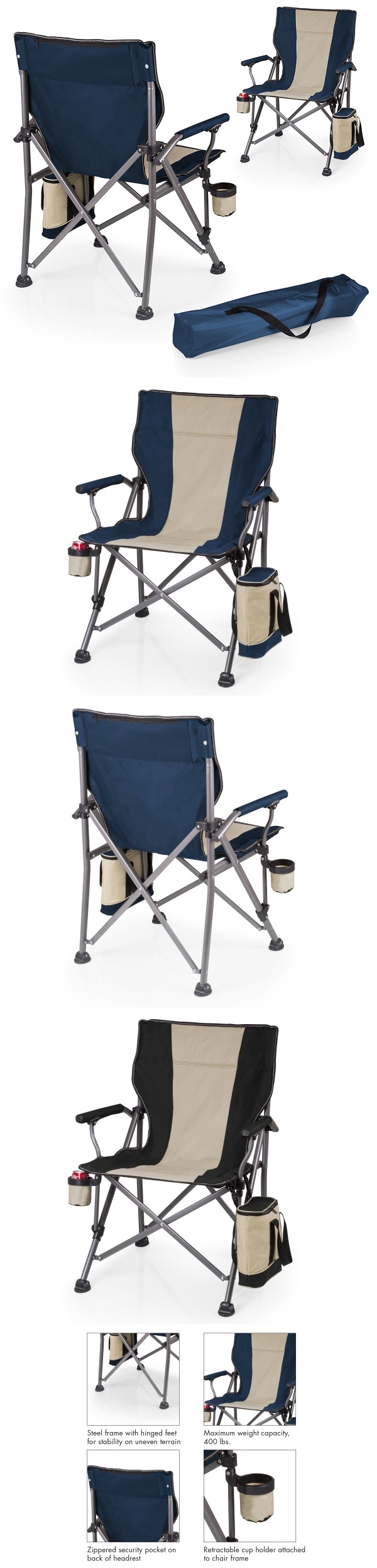 Oniva by Picnic Time 'Outlander' XL Camping Chair with Cooler (2 Colors)