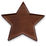 Toscana Dark Stain Parawood Star-Shaped Serving Tray for the Holidays