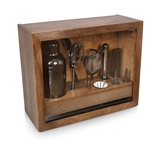 Legacy by Picnic Time Old-Fashioned Bar Set (Mango-Wood and Stainless-Steel)