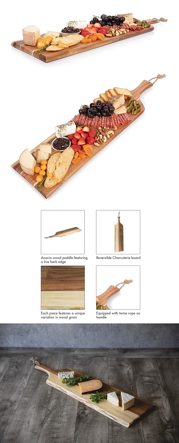 Toscana by Picnic Time 'Artisan' 30-inch Acacia-Wood Charcuterie Board