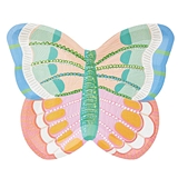 Colorful Butterfly-Shaped Paper Plates by Slant (Set of 48)
