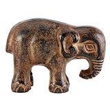 47th & Main Black Iron Elephant Figurines (Set of 2)