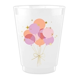 Vibrant & Colorful Balloons Graphic Frost-Flex Cocktail Party Cups (Set of 48)