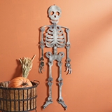 CTW Home Collection Distressed-Metal Spooky Skeleton Wall Hanging