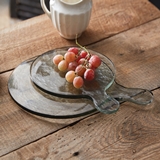 CTW Home Collection Set of Two Blocked-Glass Cutting Board Servers