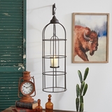 CTW Home Collection Rustic-Finish Large Caged Farnhouse Porch Lantern