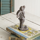 CTW Home Collection Cast-Iron Standing Rabbit Statue