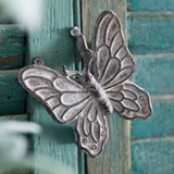 CTW Home Collection Enchanting Cast-Iron Butterfly Figurines (Set of 2)