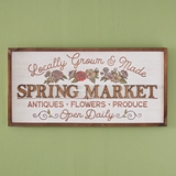 CTW Home Collection "Locally Grown Spring Market" Wood Wall Sign