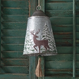 CTW Home Collection Winter Wonderland Holiday Bell with Reindeer Design