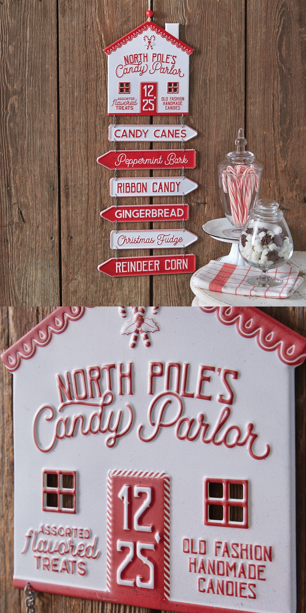 CTW Home Collection North Pole's Candy Parlor Directional Sign