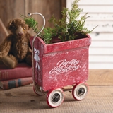 CTW Home Collection 'Merry Christmas' Pull-A-Long Weathered-Wood Wagon