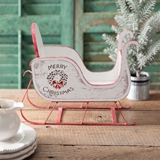 CTW Home Collection Wooden 'Merry Christmas' Tabletop Sleigh