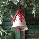 CTW Home Collection Holly and Berry Antiqued-Metal Christmas Bell