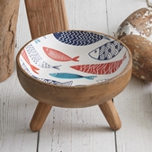 CTW Home Collection Mid-Century Modern Design Wooden Fish Motif Bowl