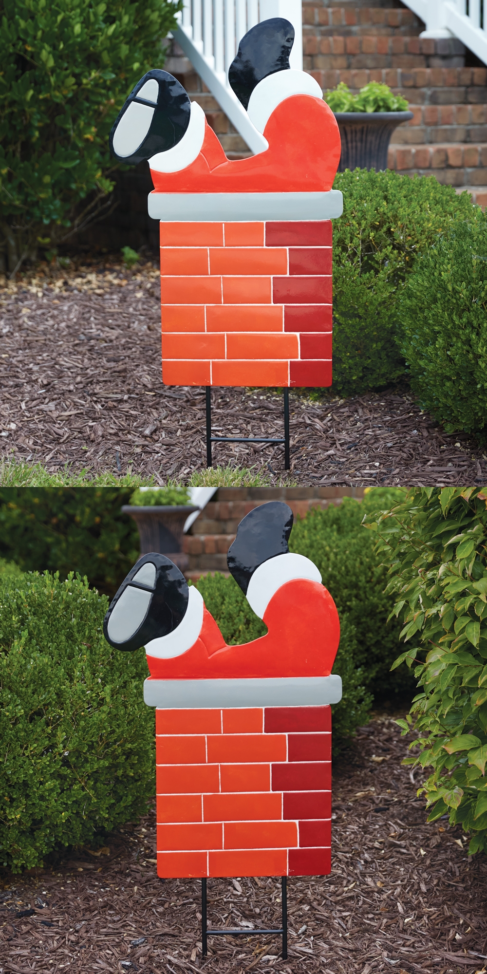 CTW Home Collection Santa in the Chimney Garden Stake Sign