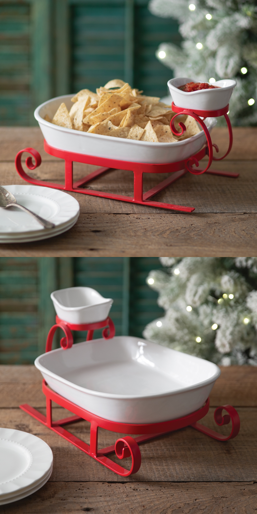 CTW Home Collection Festive Holiday Sled Party Platter