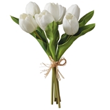 CTW Home Collection Real-Touch Faux White Tulip Bundle