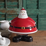 CTW Home Collection Delightful Winking Santa Dessert Stand