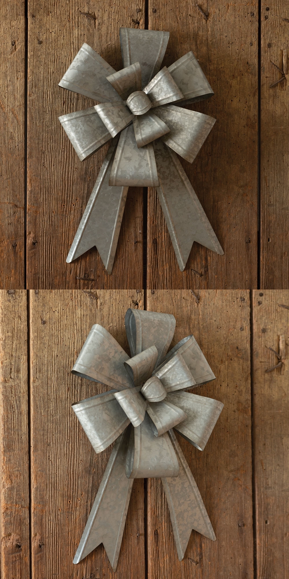 CTW Home Collection Oversized Galvanized-Metal Holiday Bow