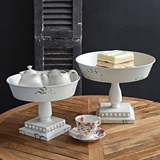 CTW Home Collection Set of Two Beaded-Edge Southern Patisserie Stands