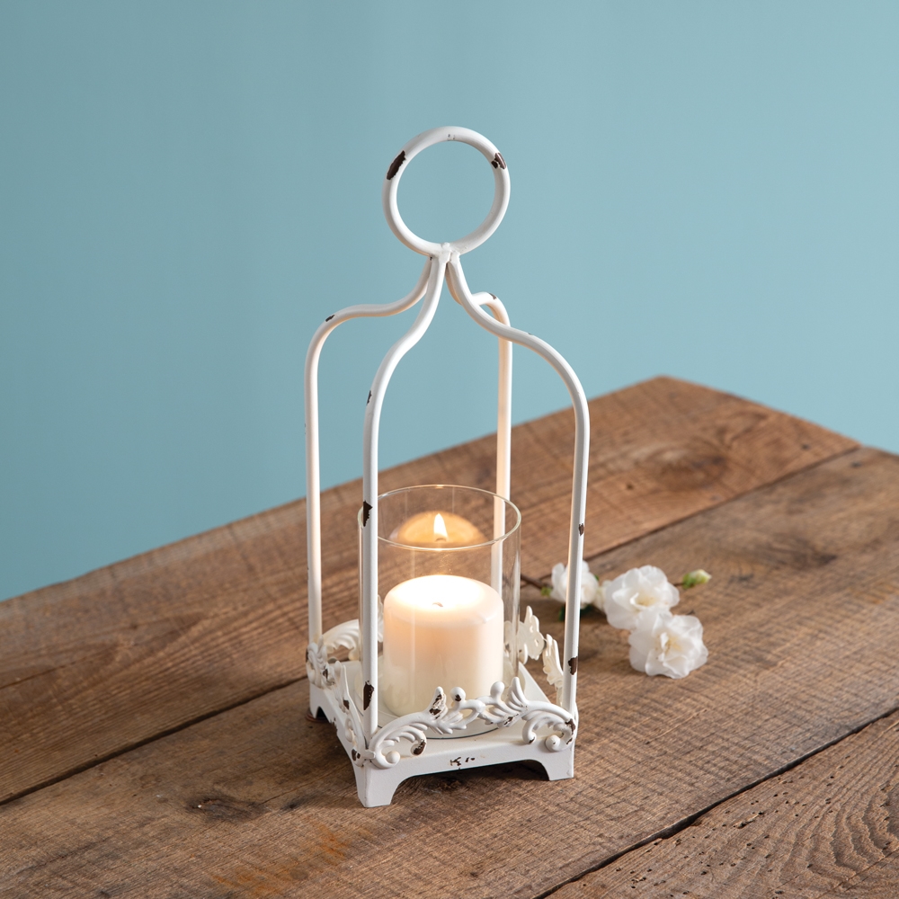 CTW Home Collection Vintage-Look Small Cordelia Lantern with Flourishes