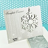 Event Blossom Personalizable Silver Snowflake Ornament/Placecard