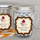 Event Blossom Personalized Thanksgiving Mini Mason Jars