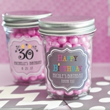 Personalized Miniature Mason Jars for Birthday Parties