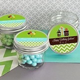 Adorable Personalized Birthday Party Small 4 ounce Mason Jars