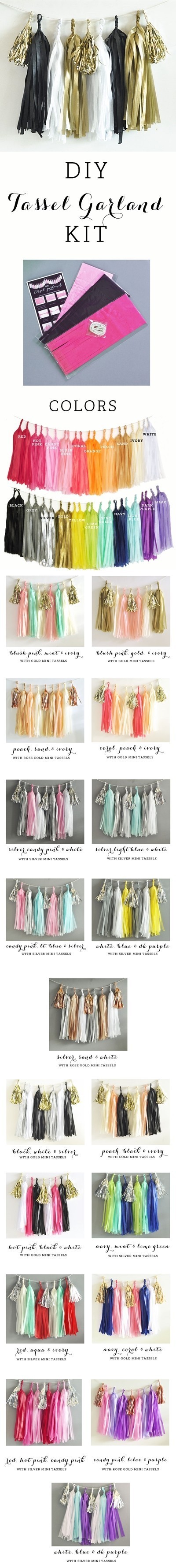 diy tassel garland kit