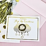 Metallic Foil Pop the Question Bridesmaids Cards (Set of 8)