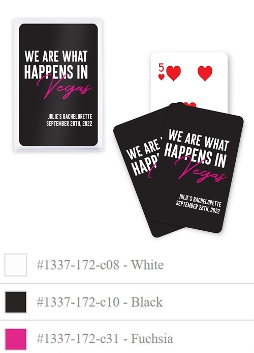 Personalized Las Vegas Sign Playing Cards