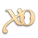 Weddingstar Matte-Gold-Metal "XO" Design Bottle Opener