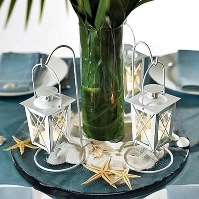 Mini Lantern Wedding Centerpiece with Hanger - 2 set