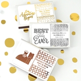 Personalized Foil Wedding Designs Matchboxes (Black or White) (Set of 50)