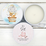 Ducky Days Baby Shower Designs Candle Tin Favor (White)