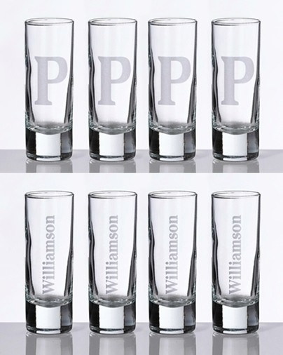 Lillian Rose Personalized Large Shot Glasses Set Of 4 Personalized Ts And Party Favors 8082