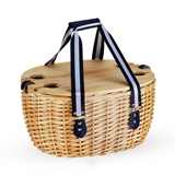 "Central Park" Woven Willow Picnic Basket for Four by Twine Living