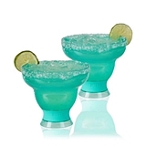 FREEZE Margarita Double-Walled Cooling Cups in Aqua by HOST (Set of 2)